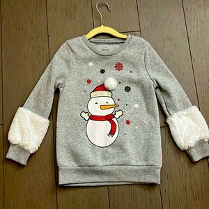 Snowman girl’s sweatshirt